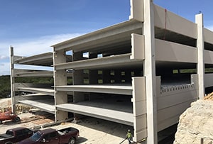 Completion of parking garages USA